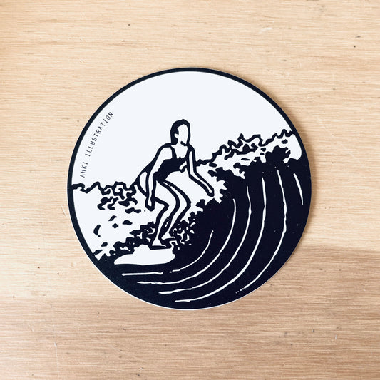 Surf Girl Sticker 4