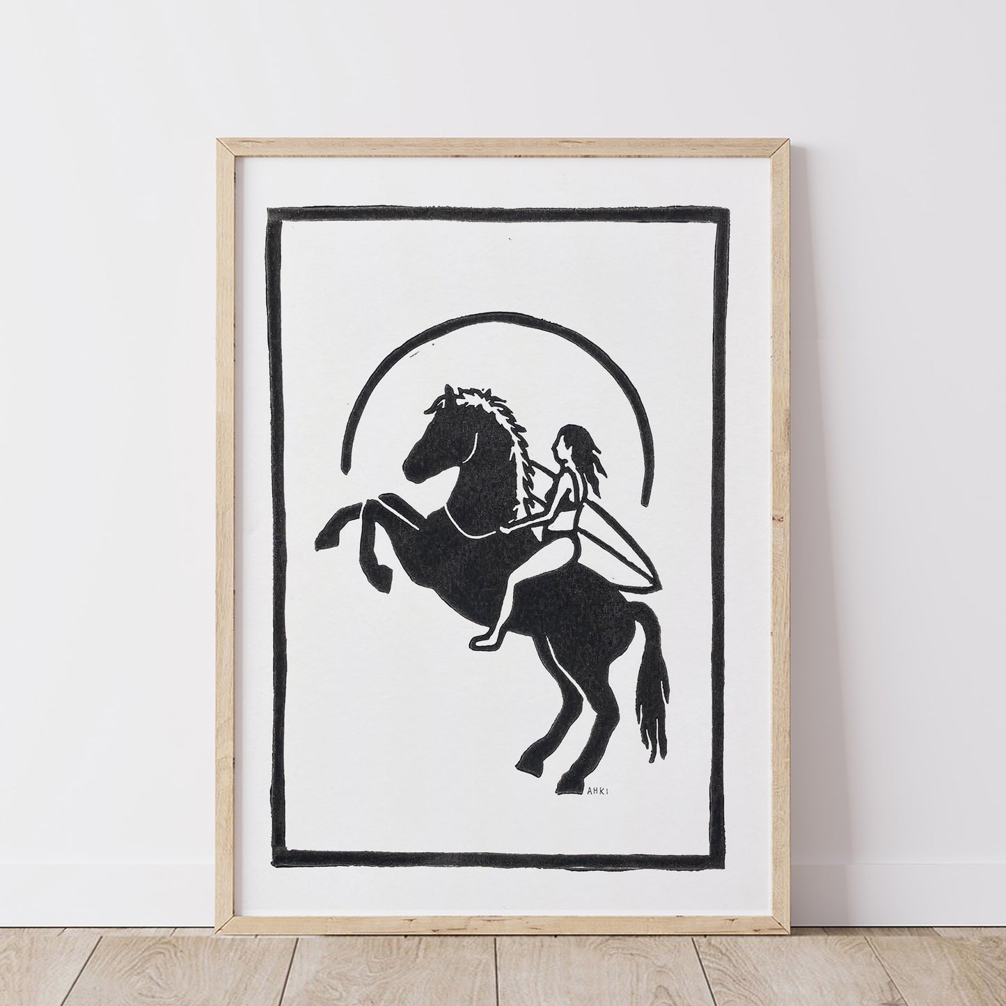 Surf Rodeo - Lino Print