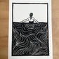 Swim - Lino Block Print - A5 / A4 Size