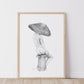 Toadstool Lady Fine Art Print