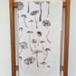 Mushrooms Cotton Tea Towel