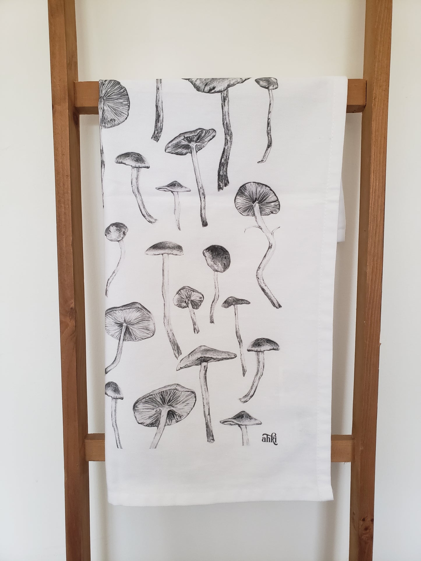 Mushrooms Cotton Tea Towel