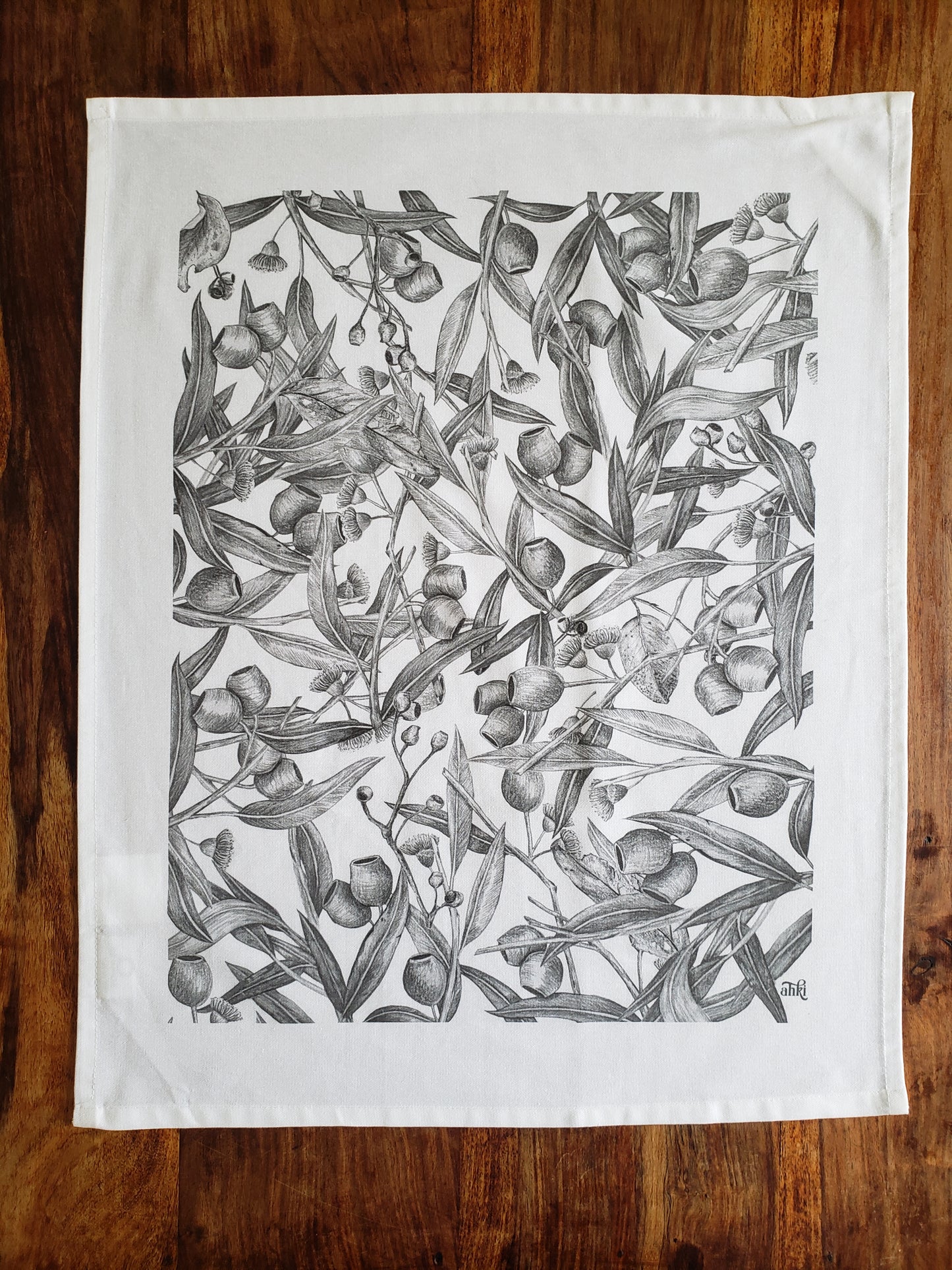 Gum Leaves Cotton Tea Towel