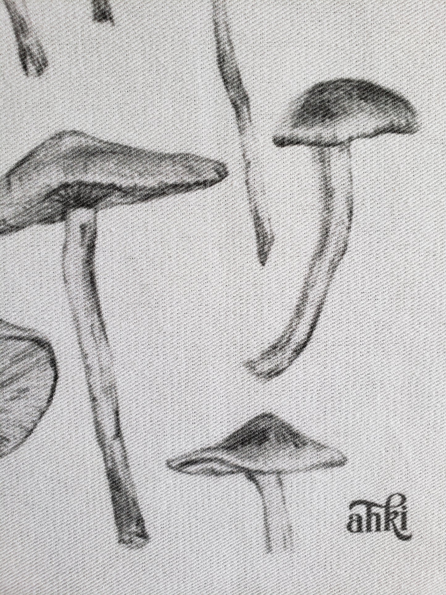 Mushrooms Cotton Tea Towel