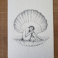 Clam Shell Girl - Fine Art Print