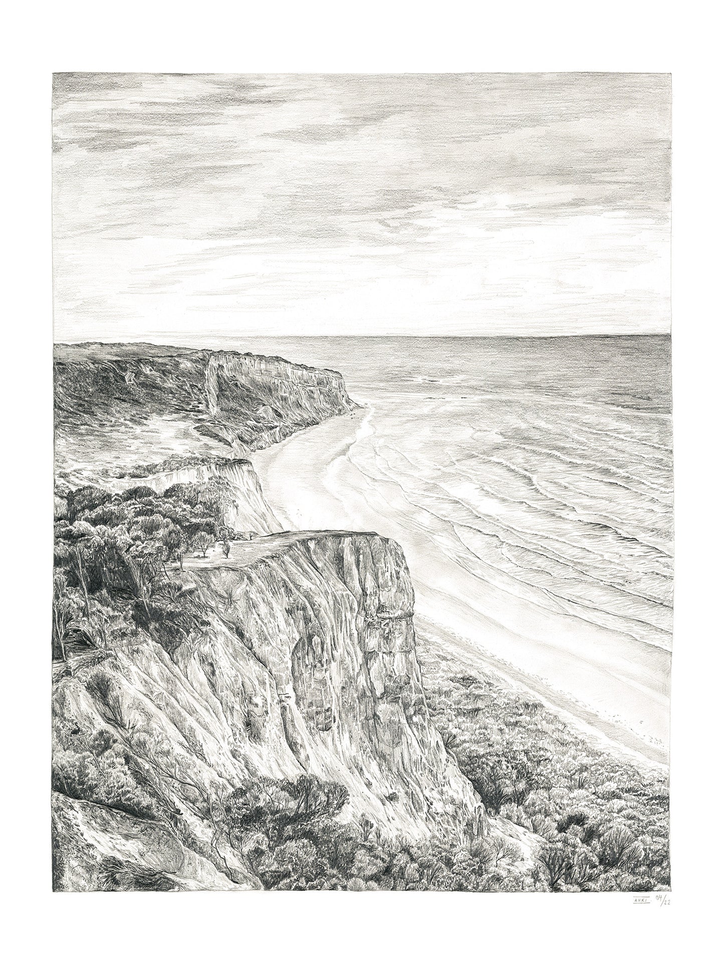 Original Point Addis Artwork - Graphite Pencil on Paper