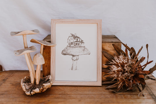 Mushroom Mansion - Fine Art Print