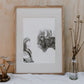 Woman and Bison - Fine Art Print