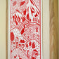 Little Village Lino Print - Red