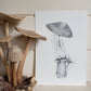 Toadstool Lady Fine Art Print