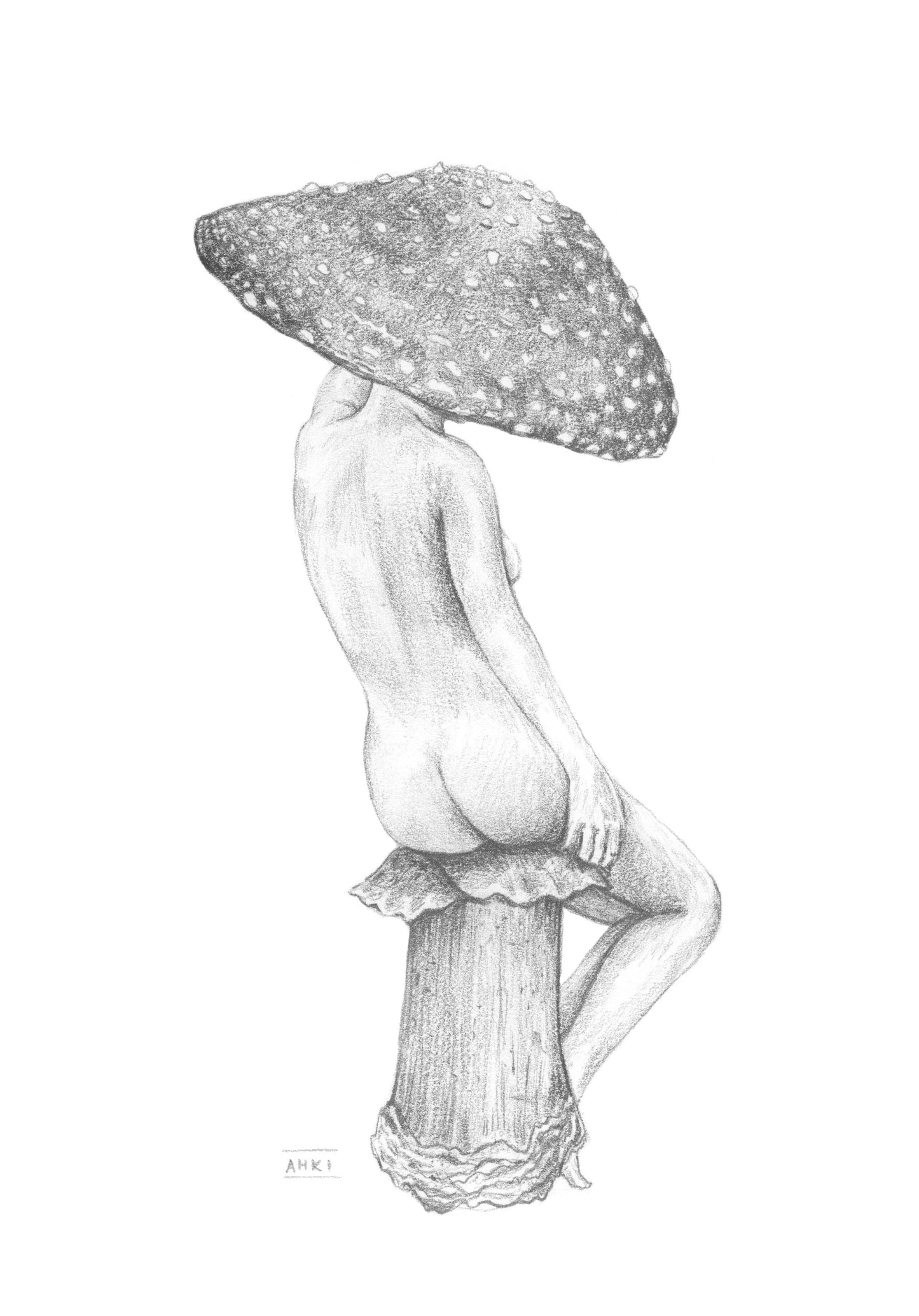 Toadstool Lady Fine Art Print