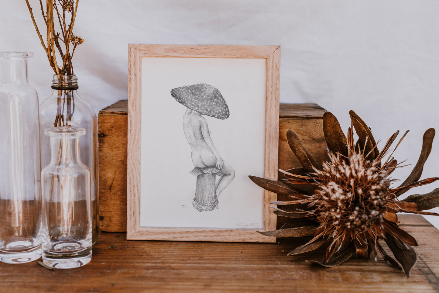 Toadstool Lady Fine Art Print