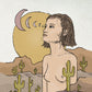 Desert Girl Digital Illustration Print