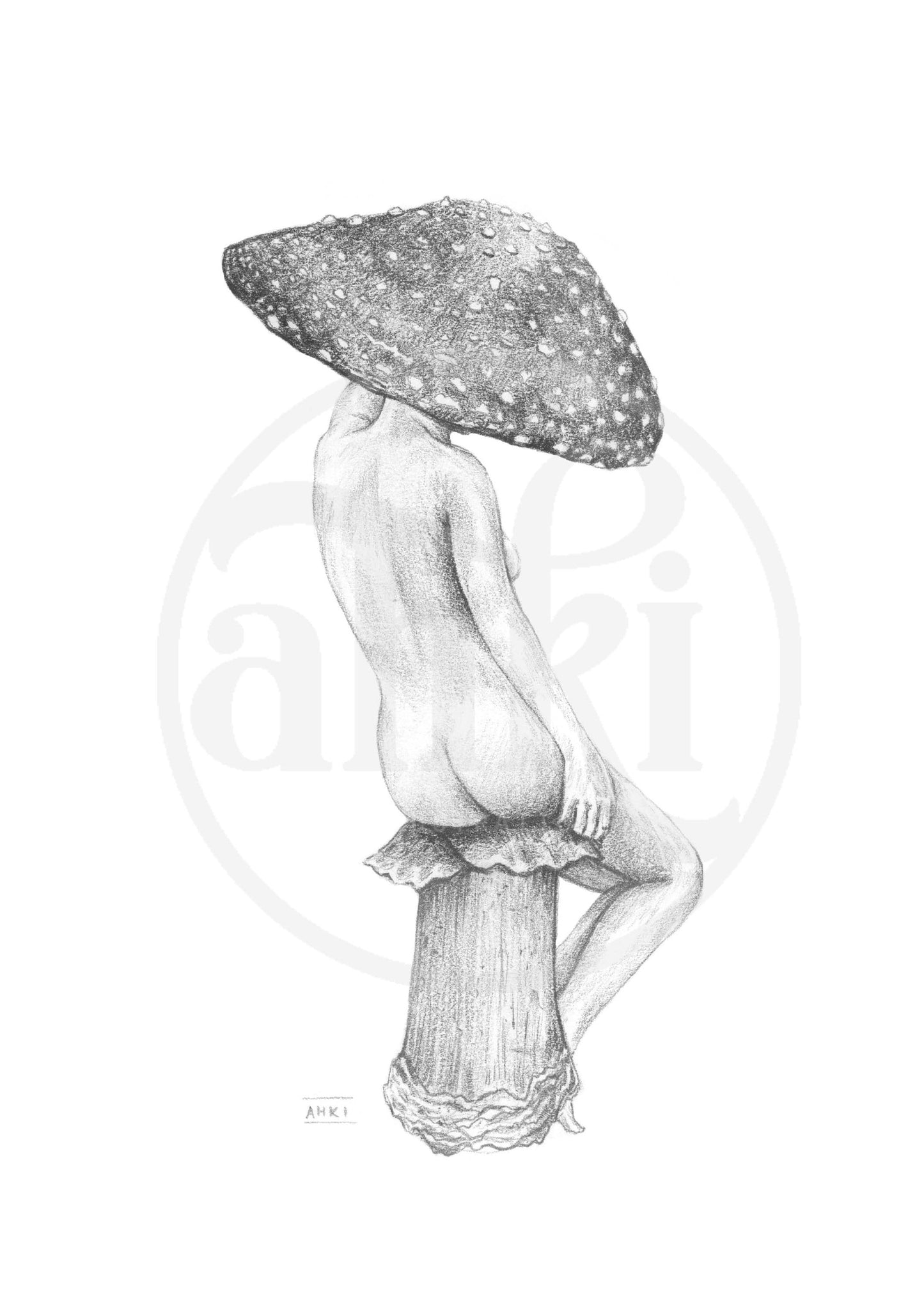 Toadstool Lady Fine Art Print