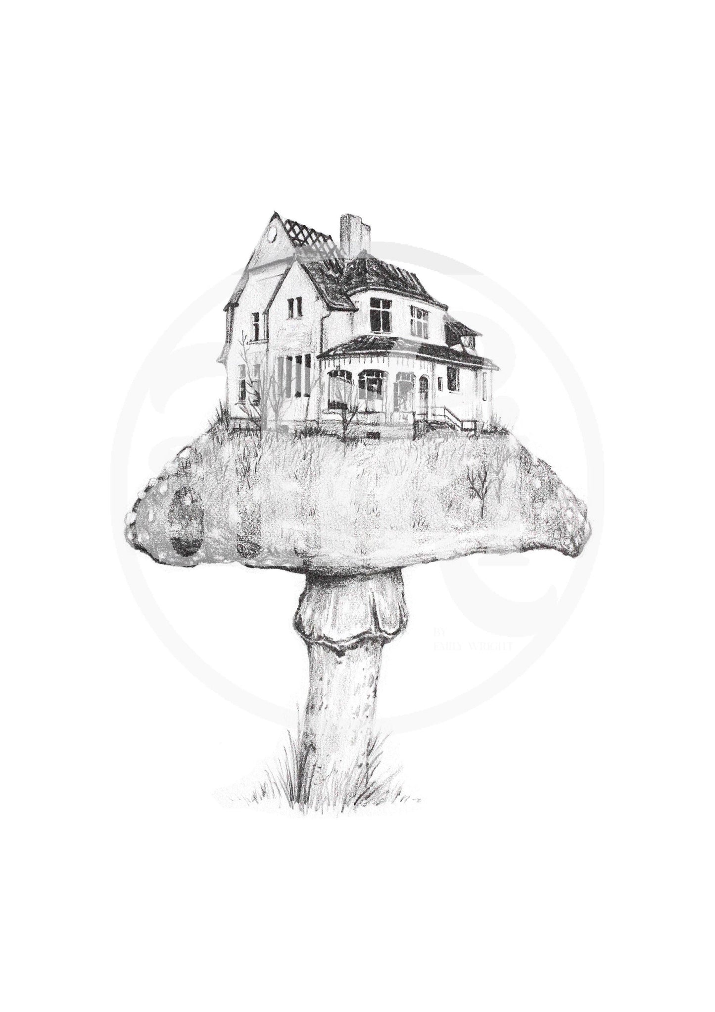 Mushroom Mansion - Fine Art Print