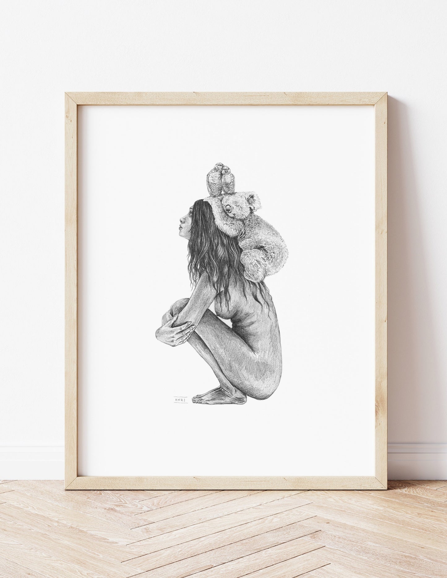 Koala Girl - Australian Stacks Series - Fine Art Print