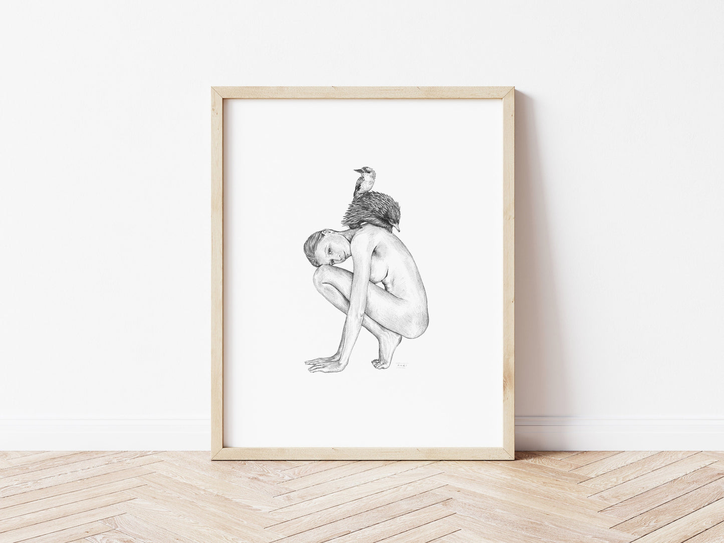 Echidna Girl - Australian Stacks Series - Fine Art Print