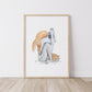 Girl and Fox - Fine Art Print