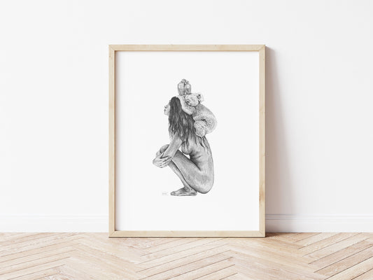 Koala Girl - Australian Stacks Series - Fine Art Print