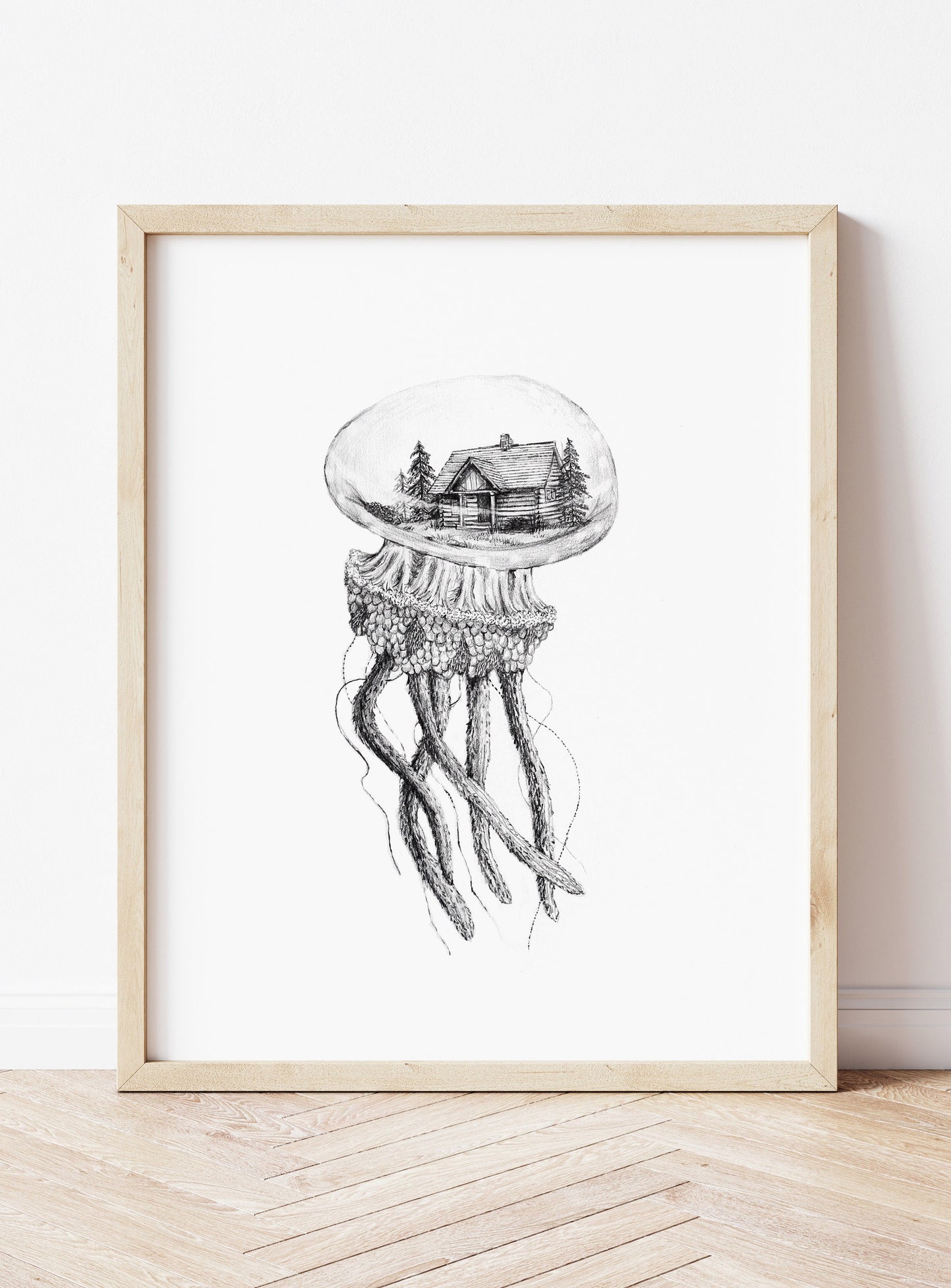 Jellyfish Home #1 - Fine Art Print