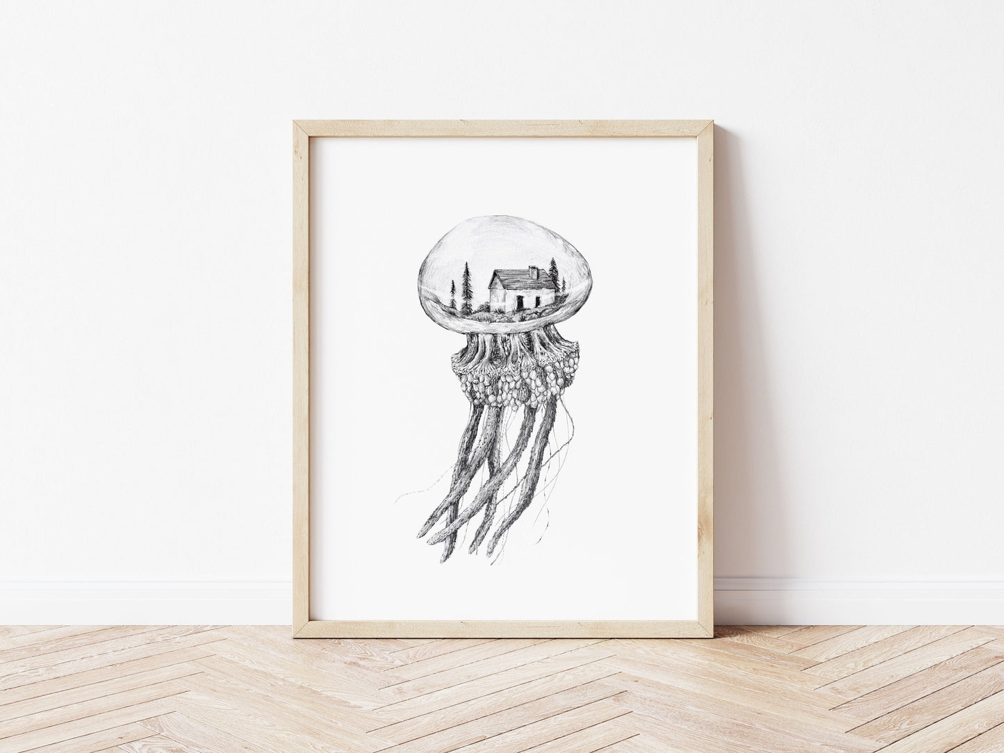 Jellyfish Home #2 - Fine Art Print