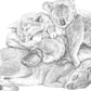 Original Snuggle Pile Artwork - Graphite Pencil on Paper