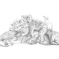 Original Snuggle Pile Artwork - Graphite Pencil on Paper
